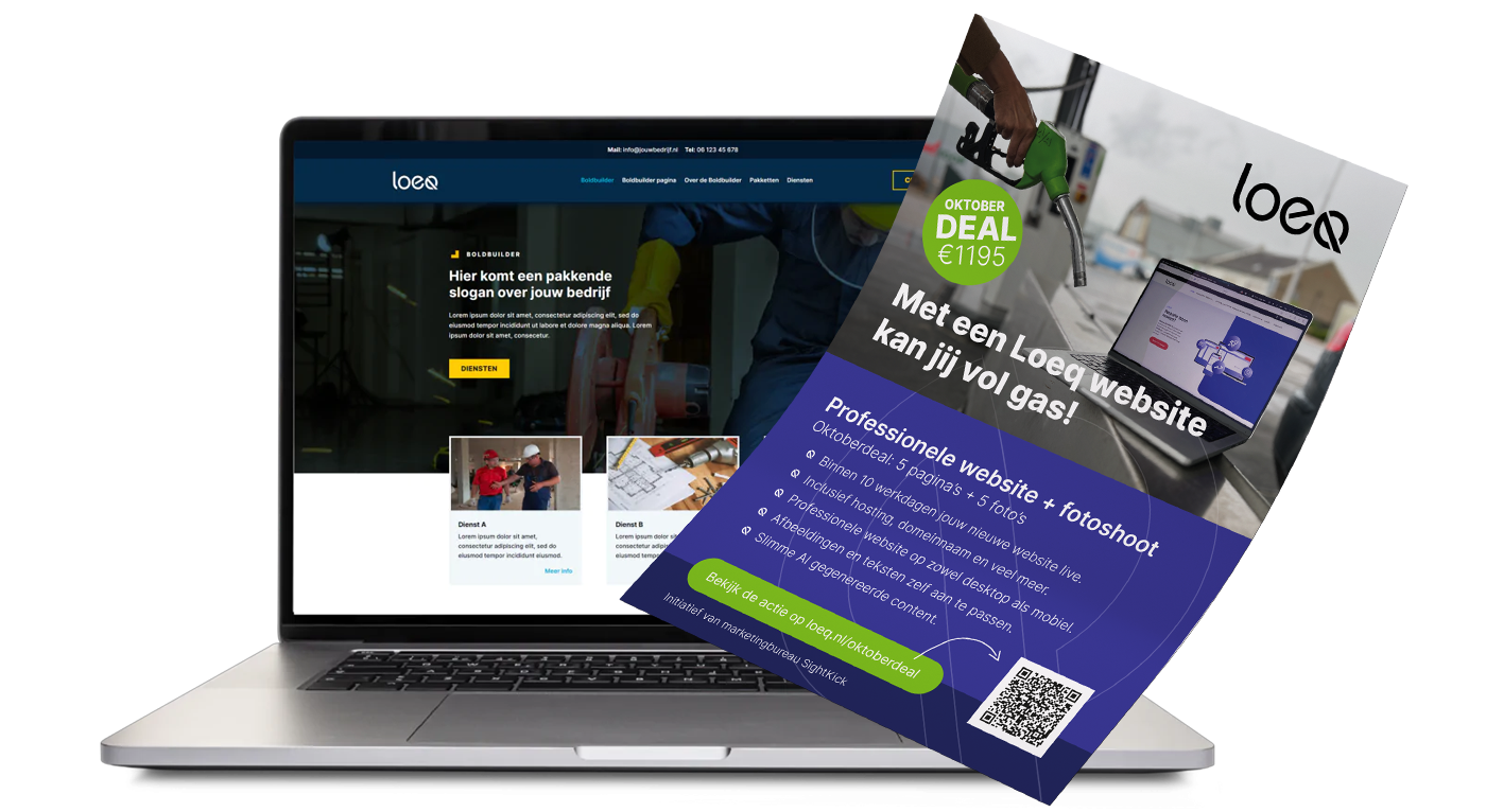 loeq flyer mockup | Website laten maken bij LOEQ